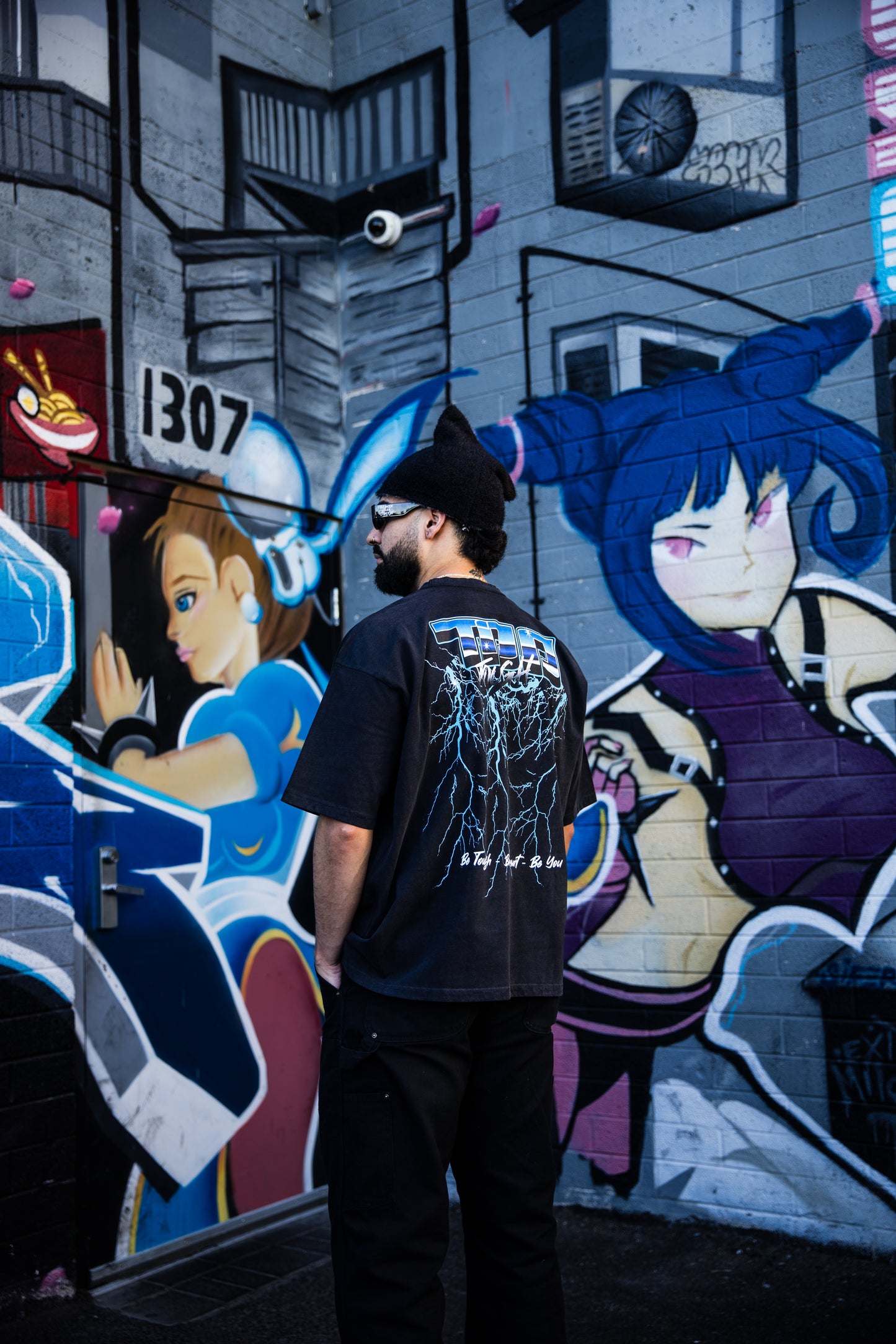 Too Tough Impolite Tee - Vintage Black