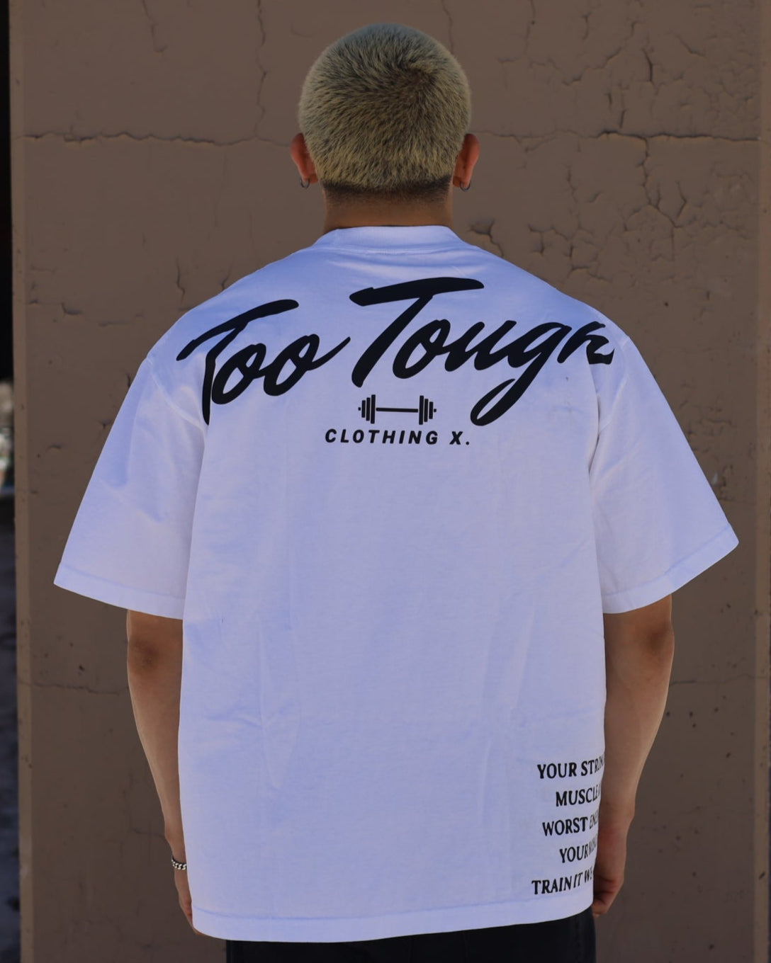 Too Tough Oversized Tee - White