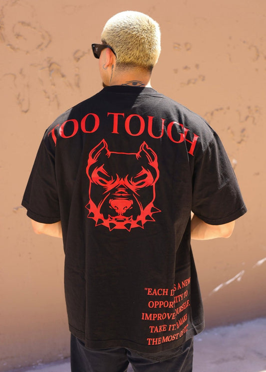 Too Tough Oversized Tee - Black
